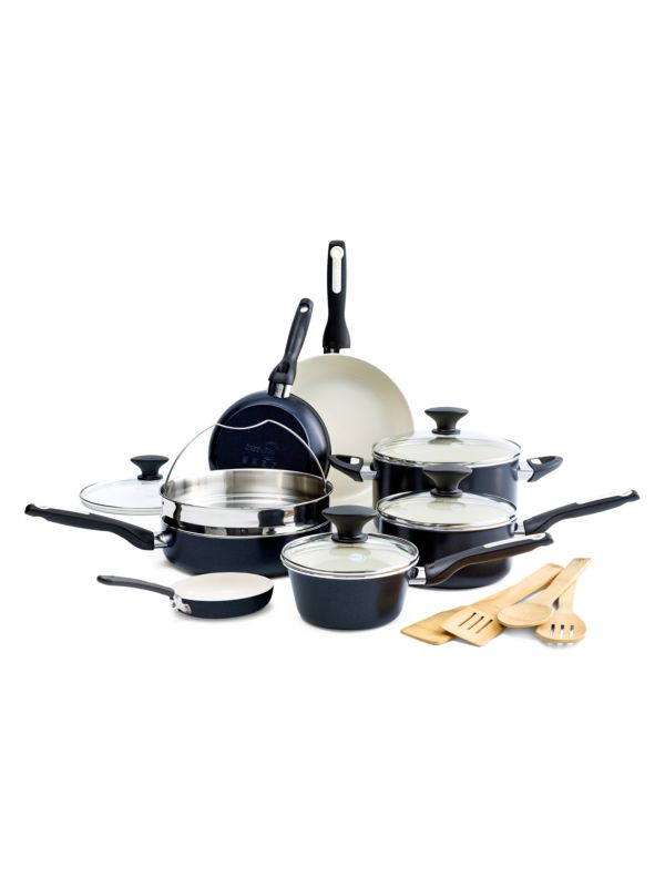 GreenPan Rio Healthy Ceramic Non-Stick 16-Piece Cookware Set